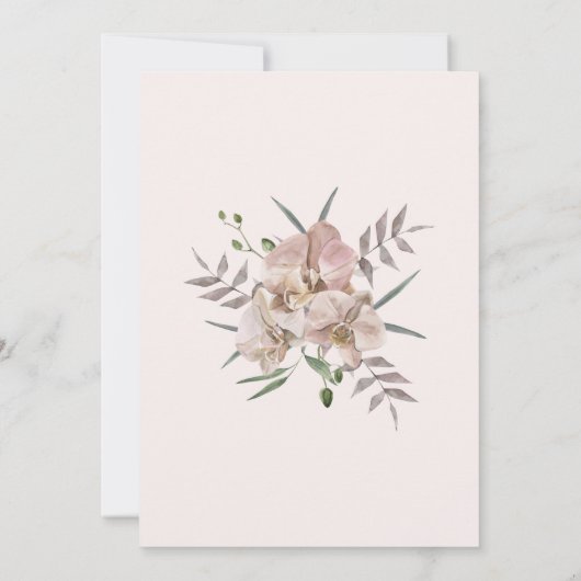 ボホアーチダスティオーランズフローイ結婚フローラ 招待状 (裏面)