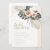 ボホアーチダスティフローラブライダルシャワー 招待状 (正面/裏面)