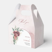 ボホアーチダークマルーン赤面バラユーカリ金ゴールド フェイバーボックス (裏面サイド)