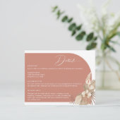 ボホアーチパンパスグラス詳細エンクロージャカード エンクロージャーカード (スタンド正面)