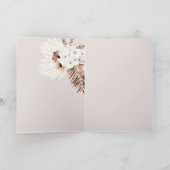 ボホアーチフローラブライダルシャワー サンキューカード (内部)