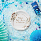 ボホアーチホワイトパンプキンフローラパーティー紙紙 ペーパープレート (パーティー)