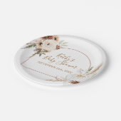 ボホアーチホワイトパンプキンフローラパーティー紙紙 ペーパープレート (アングル)