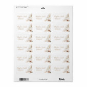 ボホアーチホワイトパンプキンベビーシャワー住所 シール (フルシート)