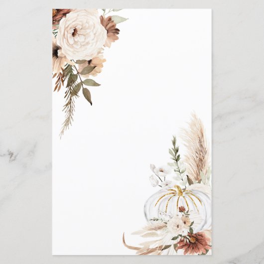 ボホアーチホワイトパンプキンラブ祈りの言葉のベビーサイン (裏面)