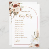 ボホアーチホワイトパンプキンラブ祈りの言葉のベビーサイン (正面/裏面)