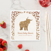 ボホアーチホーリーカウウェスタンベビーシャワー スタンダードランチョンナプキン (インサイチュ)