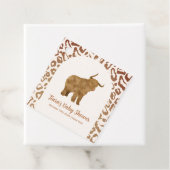 ボホアーチホーリーカウウェスタンベビーシャワー フェイバータグ (インサイチュ)