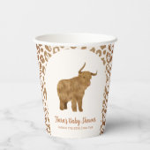 ボホアーチホーリーカウウェスタンベビーシャワー 紙コップ (裏面)