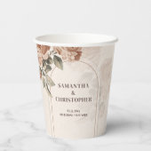 ボホアーチヴィンテージテラコッタバラセージ結婚ズ 紙コップ (裏面)