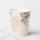 ボホアーチヴィンテージテラコッタバラセージ結婚ズ 紙コップ (右)