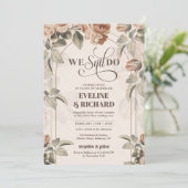 ボホアーチヴィンテージテラコッタバラ私たちはまだ行う 招待状 (スタンド正面)