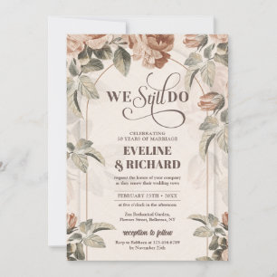 ボホアーチヴィンテージテラコッタバラ私たちはまだ行う 招待状