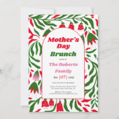 ボホアーチ民俗花母の日ブランチ 招待状 (正面)