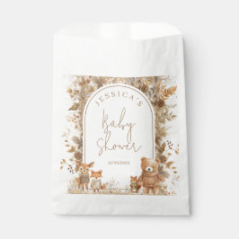 ボホアーチ秋ウッドランドアニマルズベビーシャワー フェイバーバッグ