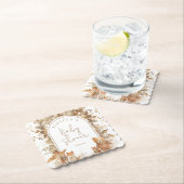 ボホアーチ秋ウッドランドアニマルズベビーシャワー ペーパーコースター (インサイチュ)