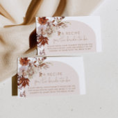 ボホアーチ秋ブライダルレシピ エンクロージャーカード