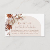 ボホアーチ秋ブライダルレシピ エンクロージャーカード (正面)