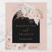 ボホアーチ結婚ュのワインラベル ワインラベル (シングルラベル)