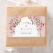 ボホアーチ赤面プアニスパンパスグラスユーカリ ラベル (インサイチュ)