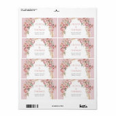 ボホアーチ赤面プアニスパンパスグラスユーカリ ラベル (フルシート)