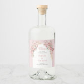 ボホアーチ赤面プアニスパンパスグラスユーカリ リキュールボトルラベル (正面)