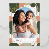 ボホアーチ |縦型フォトクワンザ 箔シーズンカード (正面)