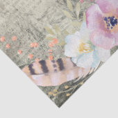 ボホアートの羽と花 – Decompage 薄葉紙 (詳細)