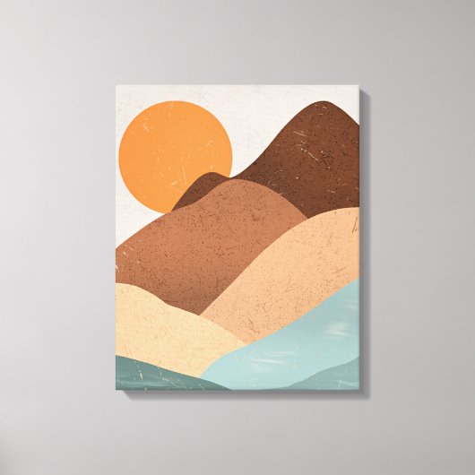 ボホアートサンセット キャンバスプリント (正面)