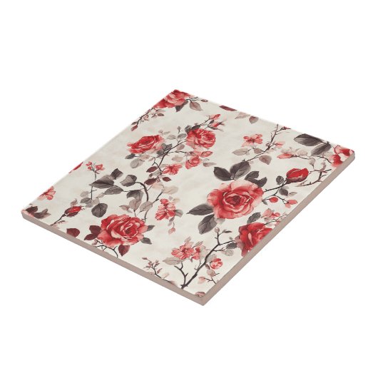 ボホアールヌーボーバラタイル生活用宇宙 タイル (側面)