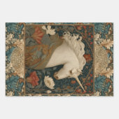 ボホアールヌーボーフローラユニコーン ラッピングペーパーシート (正面3)