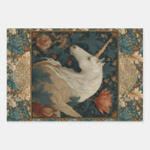 ボホアールヌーボーフローラユニコーン ラッピングペーパーシート (正面2)