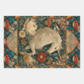 ボホアールヌーボーフローラユニコーン ラッピングペーパーシート (正面)