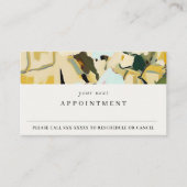 ボホイエローオークル絵を描フローラ任命 名刺 (正面)