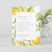 ボホイエローグリーン水彩オリーブ サンキューカード (スタンド正面)