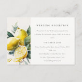 ボホイエローレモン庭園の結婚式披露宴 エンクロージャーカード (正面)