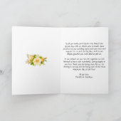 ボホイエローローズシルバー結婚ズ サンキューカード (内部)