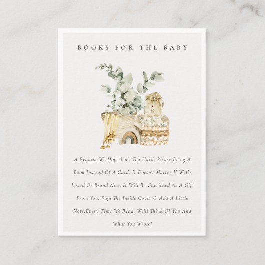 ボホイエロー子供部屋の赤ちゃんシャワー用の葉書 エンクロージャーカード (正面)