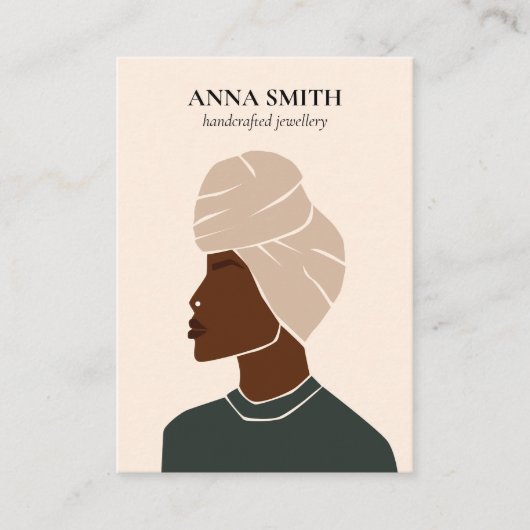 ボホインクルーシブユニークな女性の鼻ピアスディスプレイ 名刺 (正面)