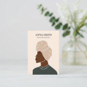 ボホインクルーシブユニークな女性の鼻ピアスディスプレイ 名刺 (スタンド正面)