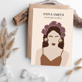 ボホインクルーシブユニークルウーマンスタッドイヤリングディスプレイ 名刺