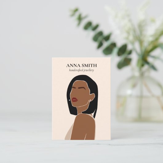 ボホインクルーシブユニークルウーマンスタッドイヤリングディスプレイ 名刺 (スタンド正面)