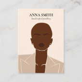 ボホインクルーシブユニークルウーマンスタッドイヤリングディスプレイB 名刺 (正面)