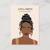 ボホインクルーシブユニークルウーマンスタッドイヤリングディスプレイB 名刺 (正面)