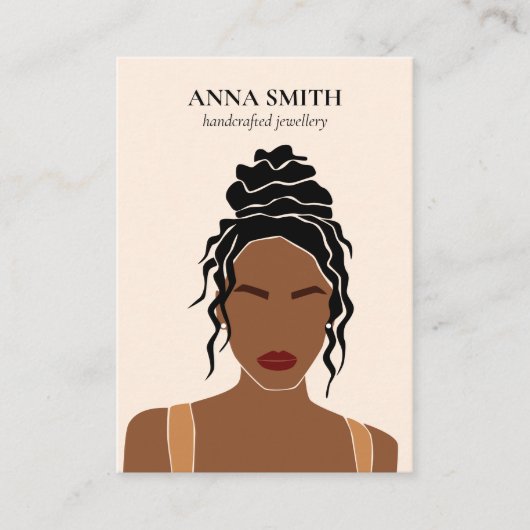 ボホインクルーシブユニークルウーマンスタッドイヤリングディスプレイB 名刺 (正面)