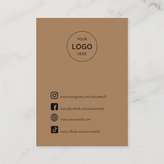 ボホインクルーシブユニークルウーマンスタッドイヤリングディスプレイB 名刺 (裏面)