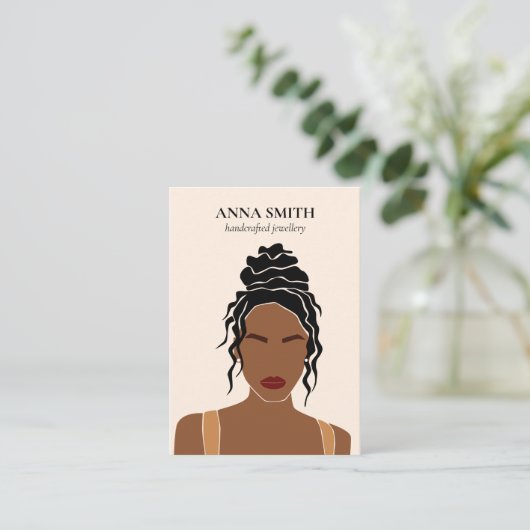 ボホインクルーシブユニークルウーマンスタッドイヤリングディスプレイB 名刺 (スタンド正面)