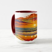 ボホインスパイア夕日 マグカップ (正面左)