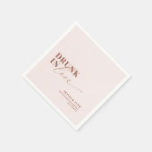 ボホイン飲ラブ赤面テラコッタ結婚ズ スタンダードカクテルナプキン (角)