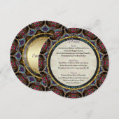 ボホイースタンアクアパープルモザイクマンダライベント メニュー (正面/裏面)